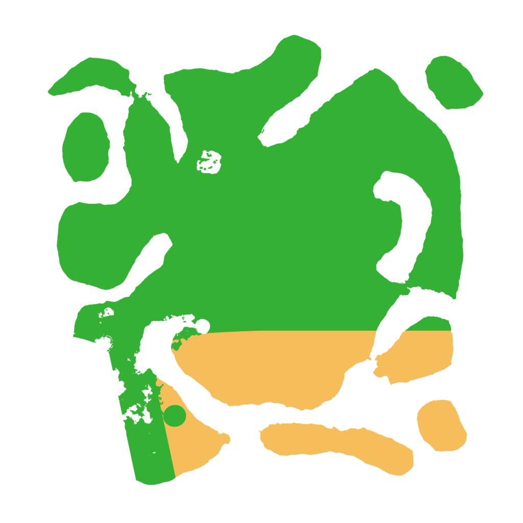 Biome Rust Map: Barren, Size: 3200, Seed: 18852