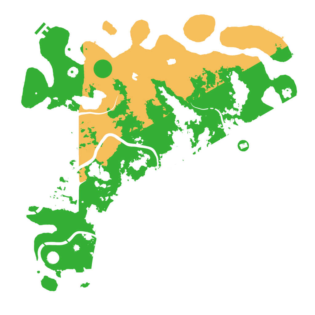 Biome Rust Map: Procedural Map, Size: 4500, Seed: 9