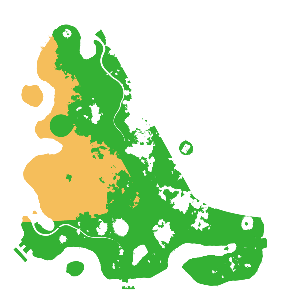 Biome Rust Map: Procedural Map, Size: 3550, Seed: 564416