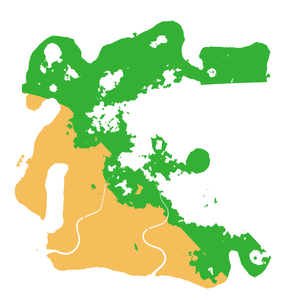 Biome Rust Map: Procedural Map, Size: 3550, Seed: 17888