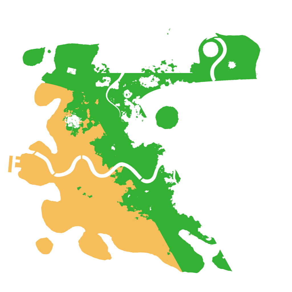 Biome Rust Map: Procedural Map, Size: 3550, Seed: 203670