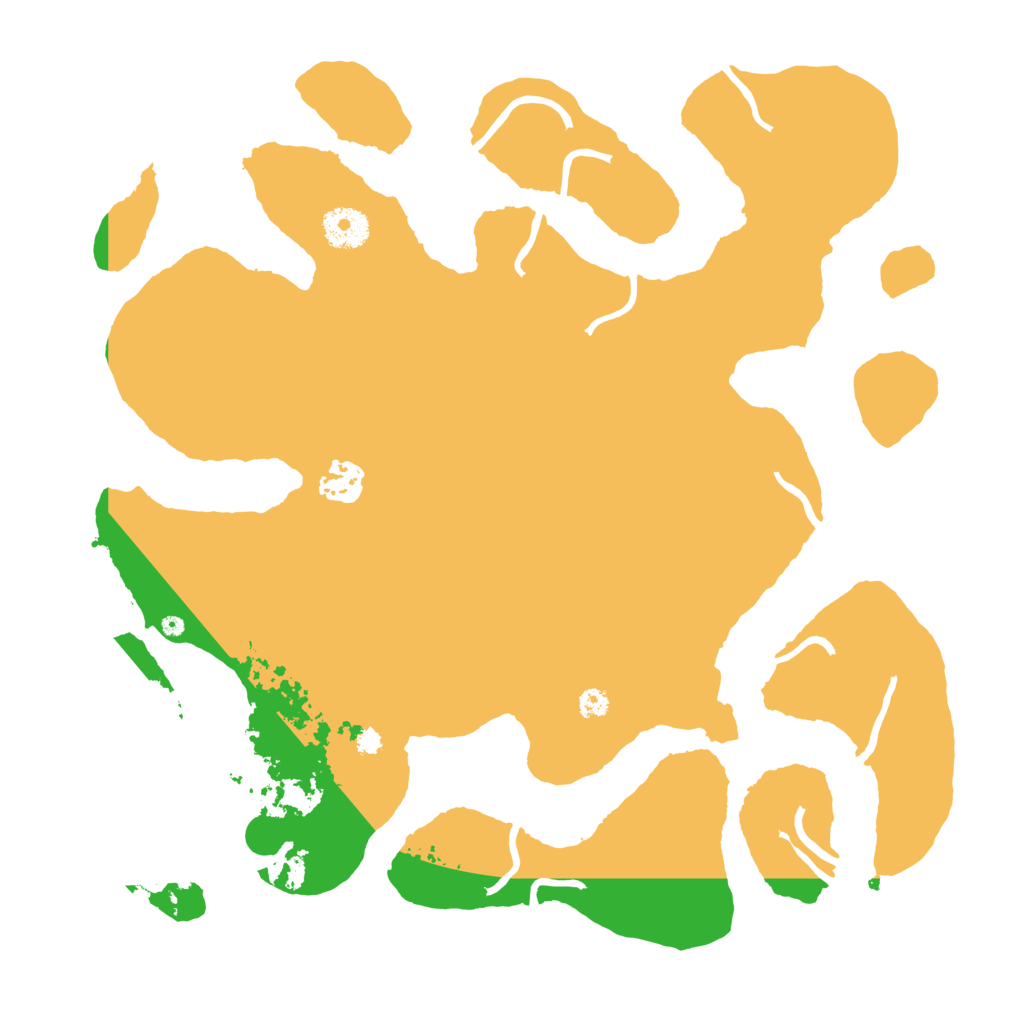 Biome Rust Map: Procedural Map, Size: 3500, Seed: 832