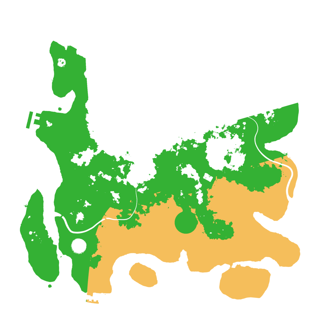 Biome Rust Map: Procedural Map, Size: 3750, Seed: 905396