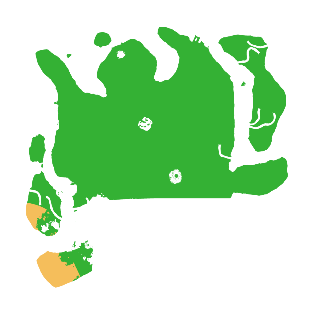 Biome Rust Map: Procedural Map, Size: 3500, Seed: 750802