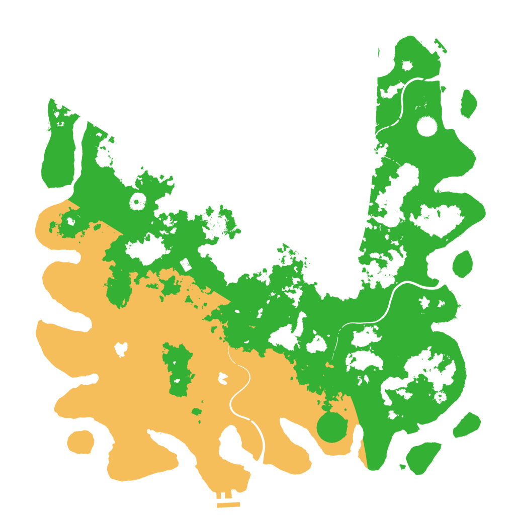 Biome Rust Map: Procedural Map, Size: 4500, Seed: 1659586579
