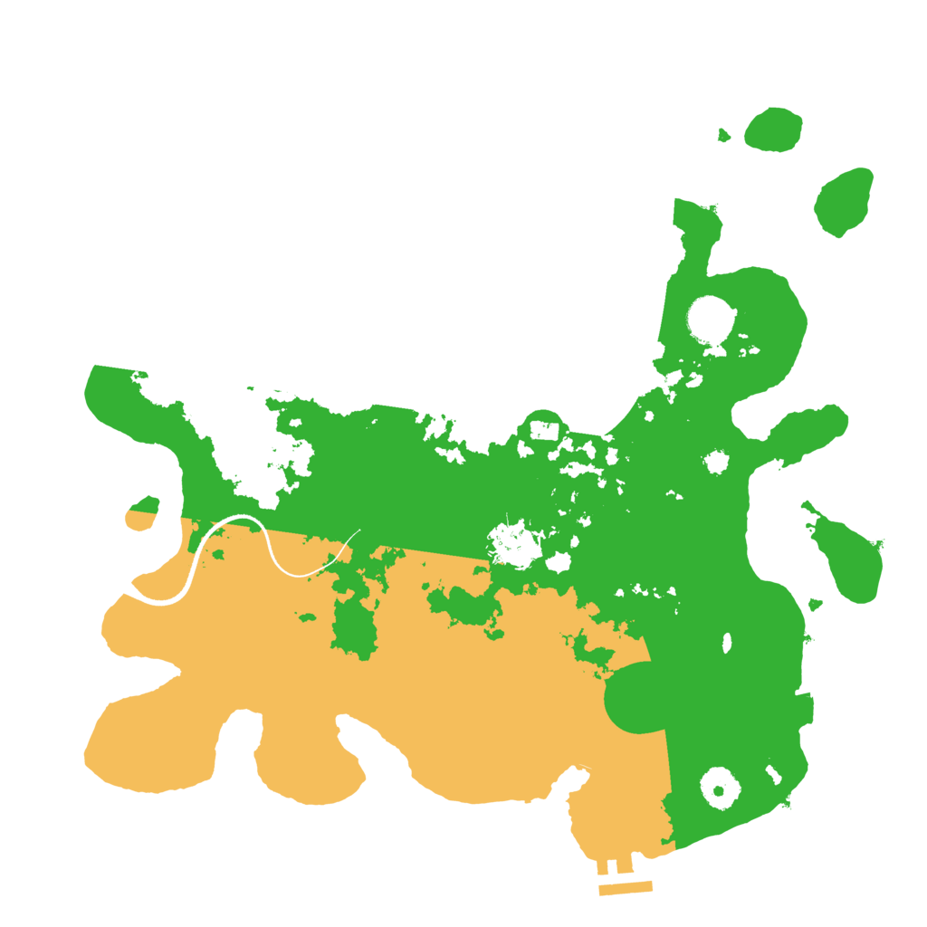Biome Rust Map: Procedural Map, Size: 3500, Seed: 2048774059