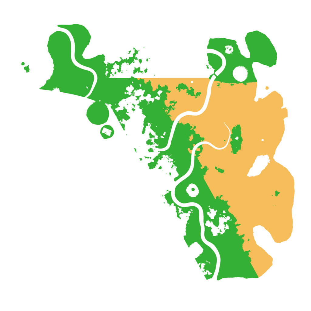 Biome Rust Map: Procedural Map, Size: 3700, Seed: 878233