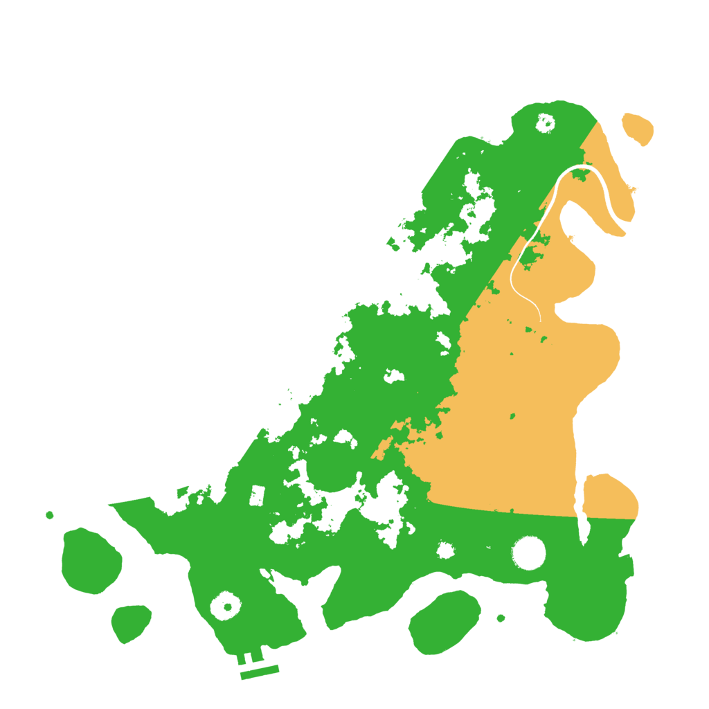Biome Rust Map: Procedural Map, Size: 3700, Seed: 112954279