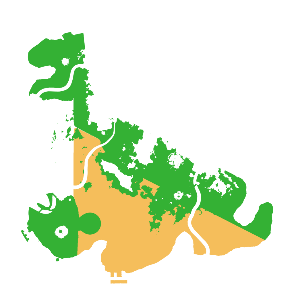 Biome Rust Map: Procedural Map, Size: 3550, Seed: 302358