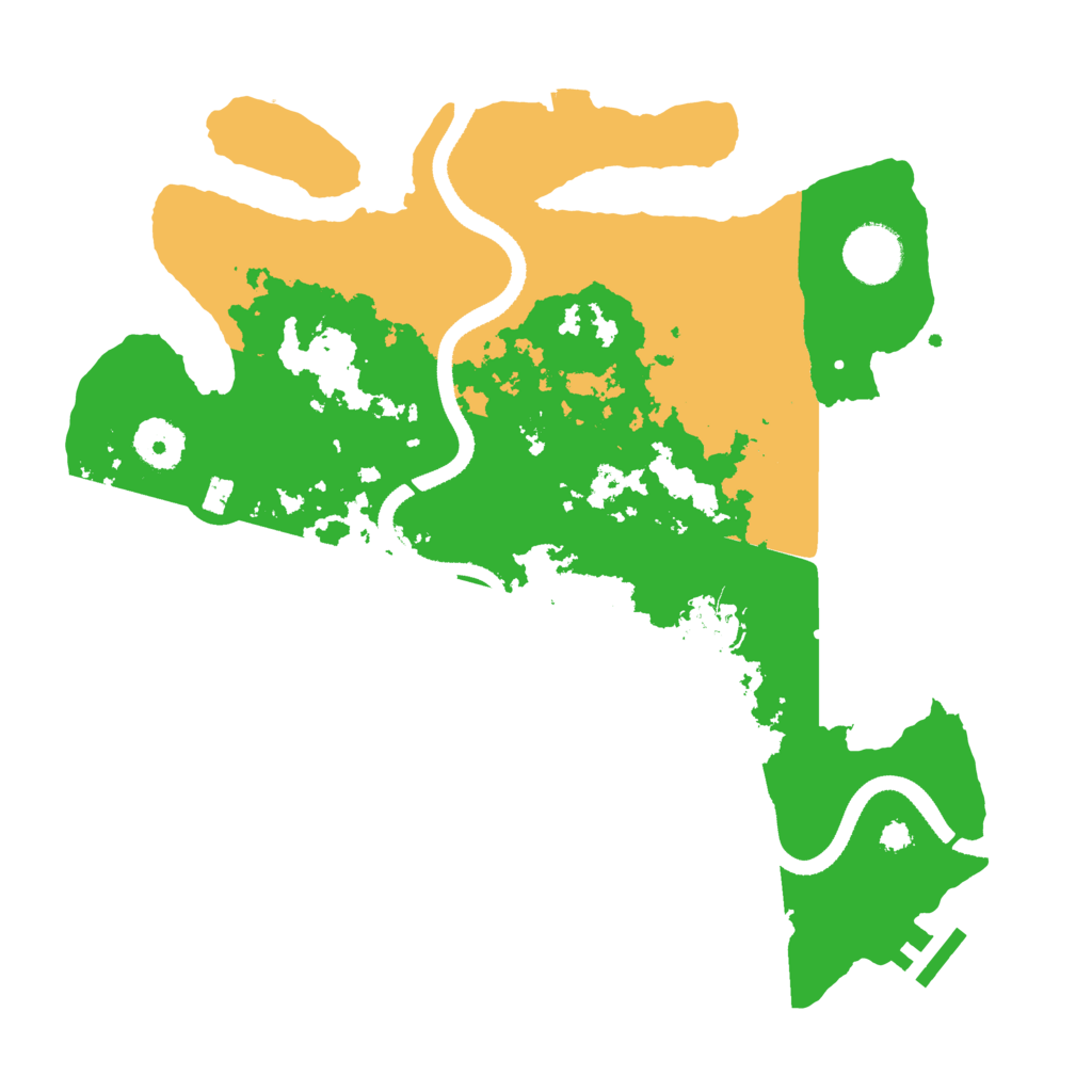 Biome Rust Map: Procedural Map, Size: 3300, Seed: 211232