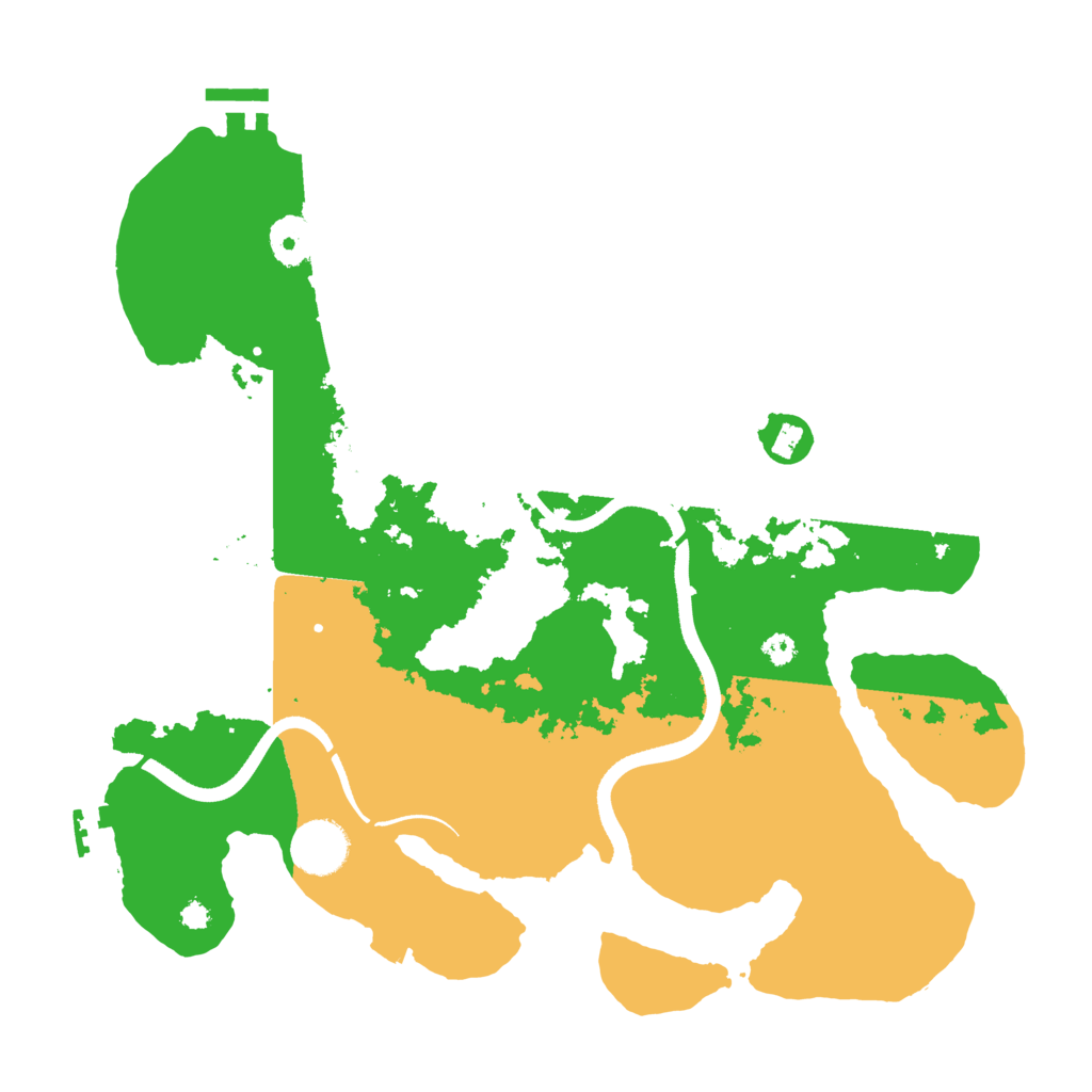 Biome Rust Map: Procedural Map, Size: 3500, Seed: 468