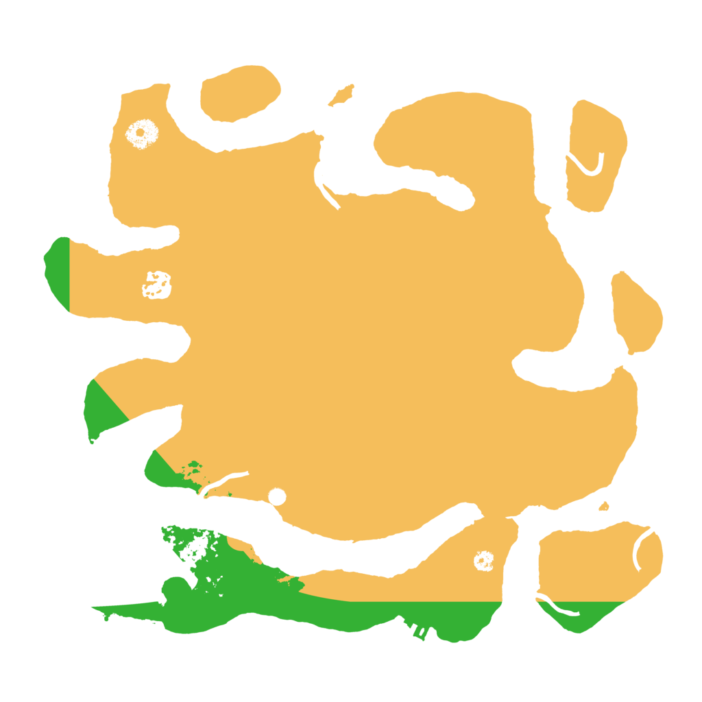 Biome Rust Map: Procedural Map, Size: 3500, Seed: 2582369