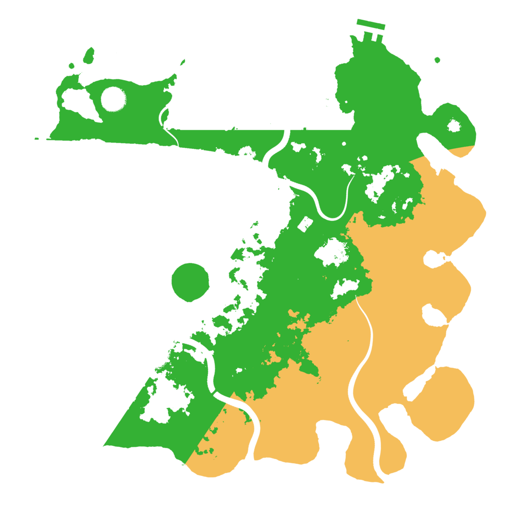 Biome Rust Map: Procedural Map, Size: 3700, Seed: 6293211