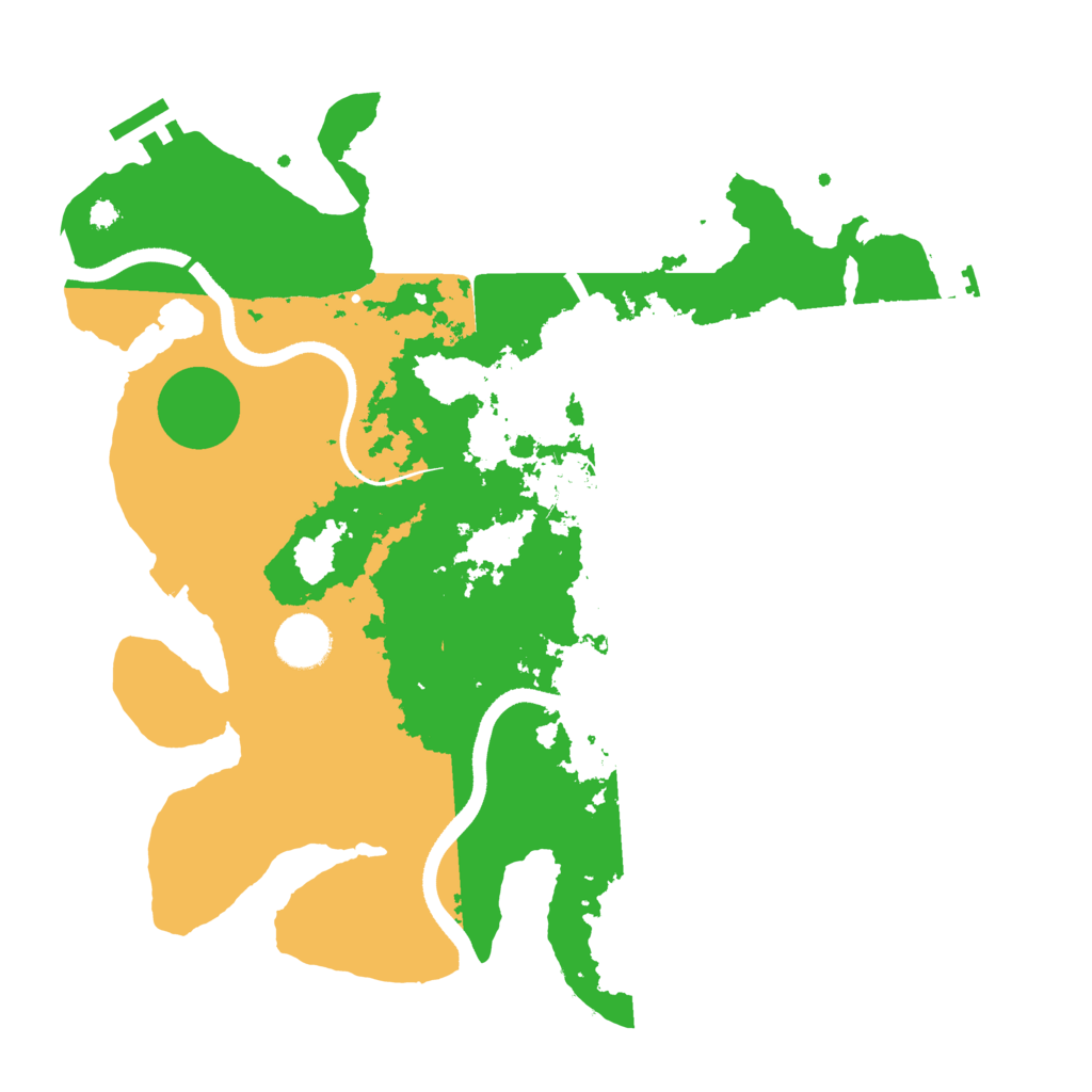 Biome Rust Map: Procedural Map, Size: 3500, Seed: 2722054