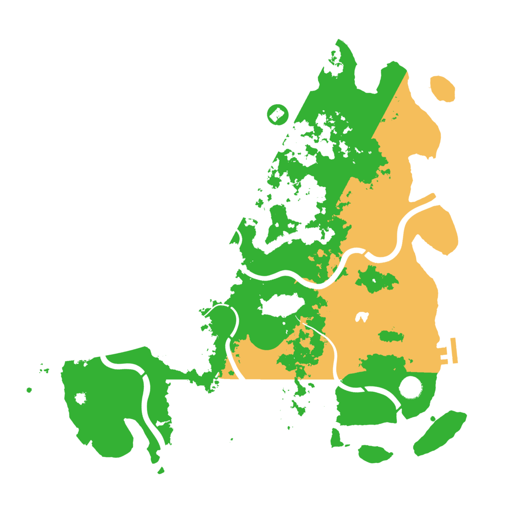 Biome Rust Map: Procedural Map, Size: 4000, Seed: 153756