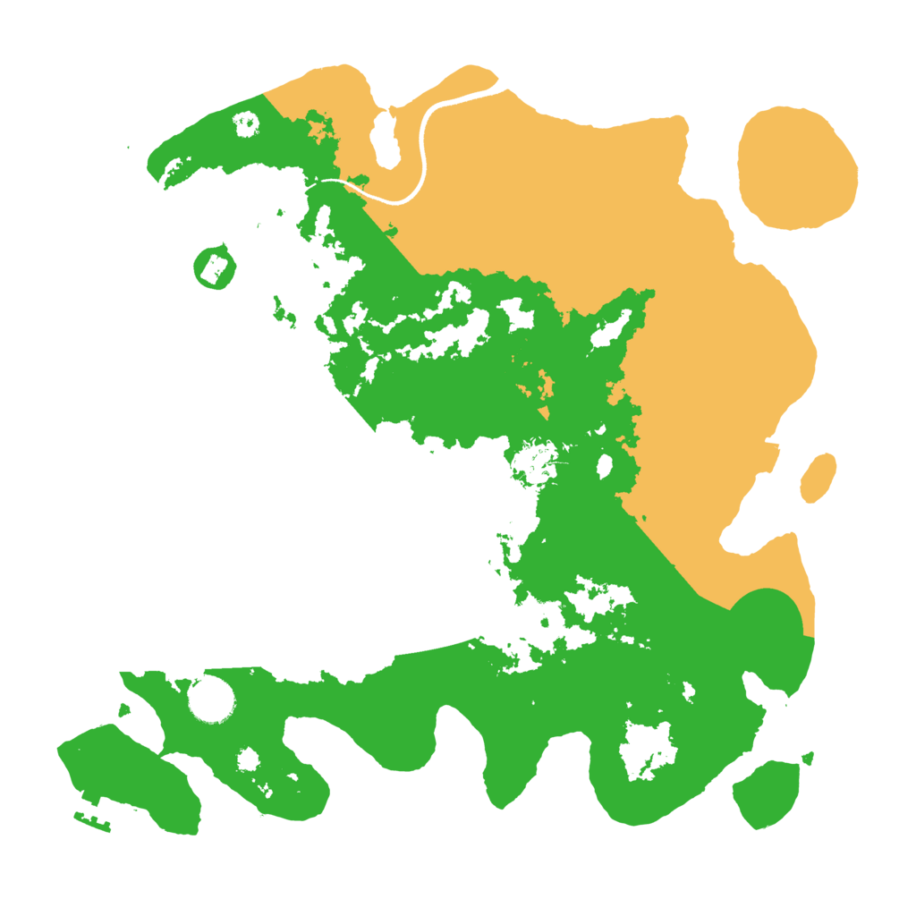 Biome Rust Map: Procedural Map, Size: 3550, Seed: 298976
