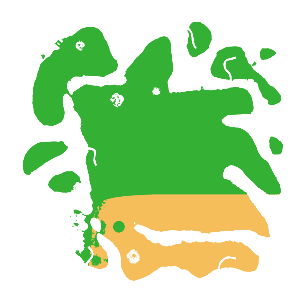 Biome Rust Map: Procedural Map, Size: 3500, Seed: 34976