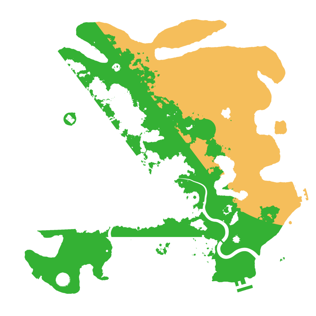 Biome Rust Map: Procedural Map, Size: 4000, Seed: 611950
