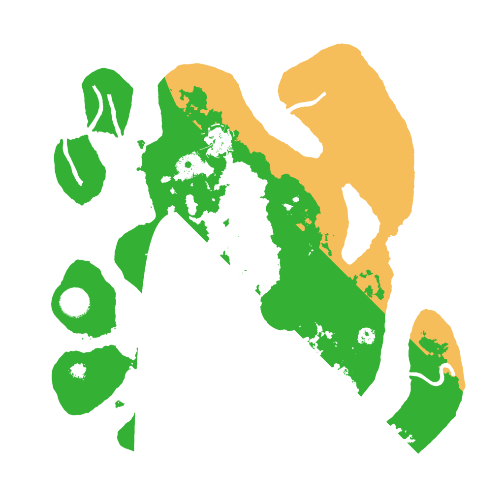 Biome Rust Map: Procedural Map, Size: 3000, Seed: 58622009