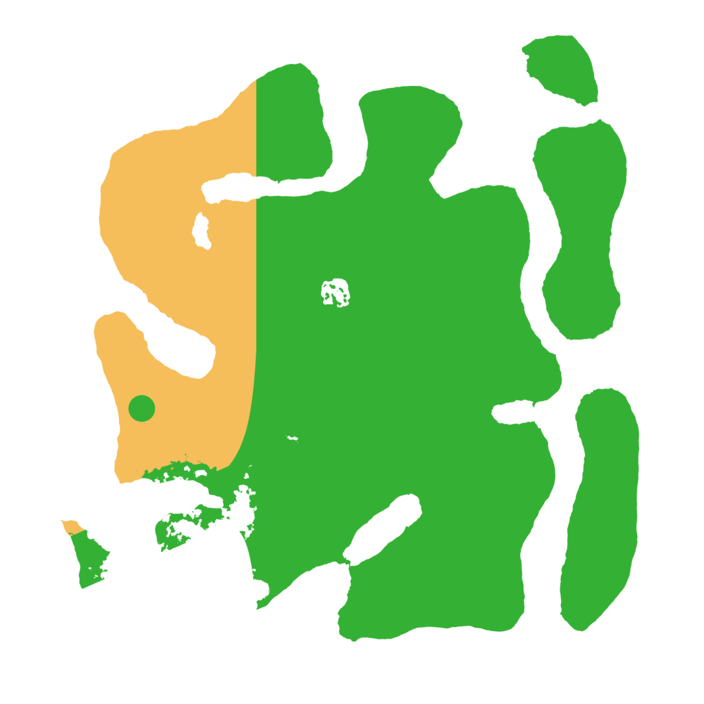 Biome Rust Map: Barren, Size: 3500, Seed: 5793