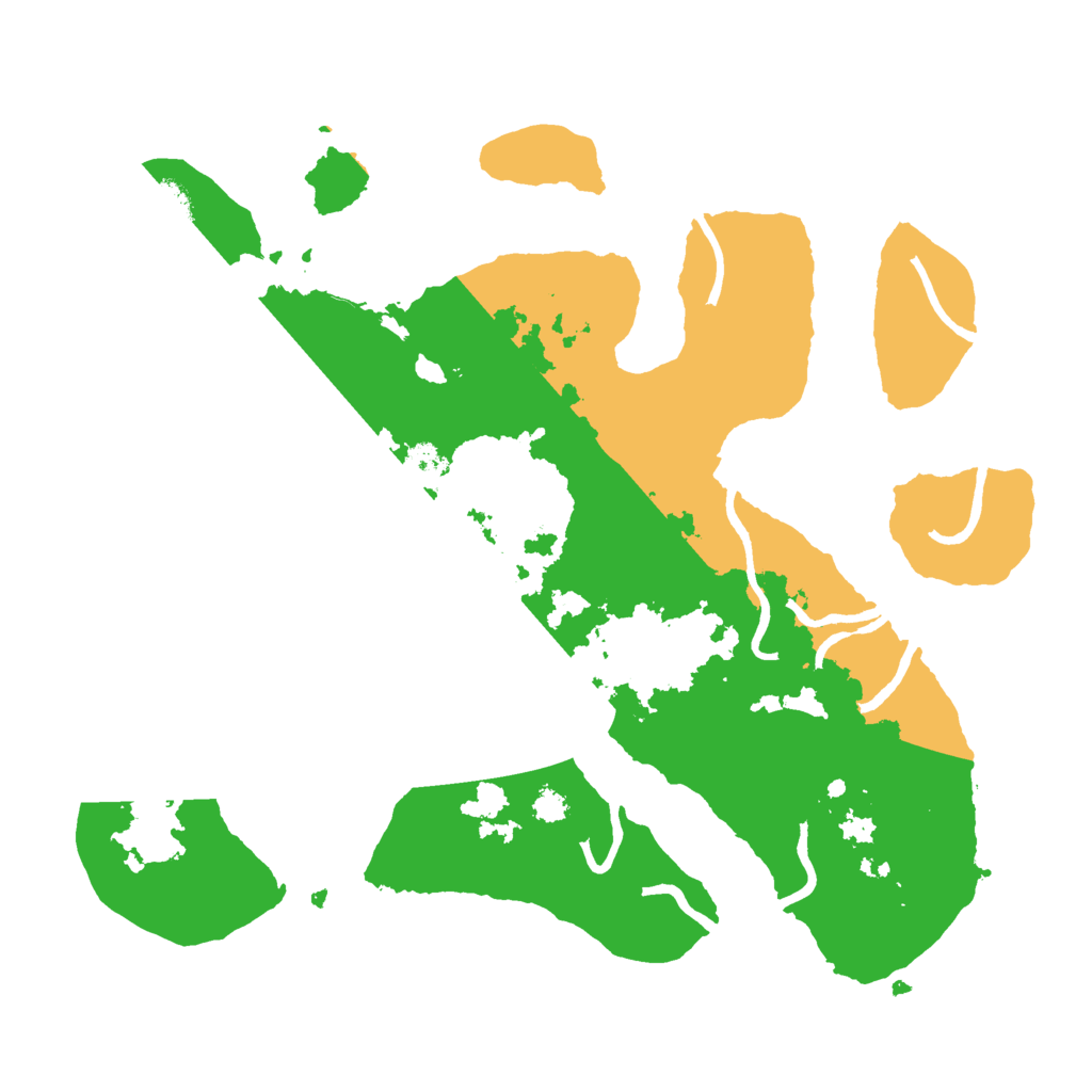 Biome Rust Map: Procedural Map, Size: 3000, Seed: 8421440