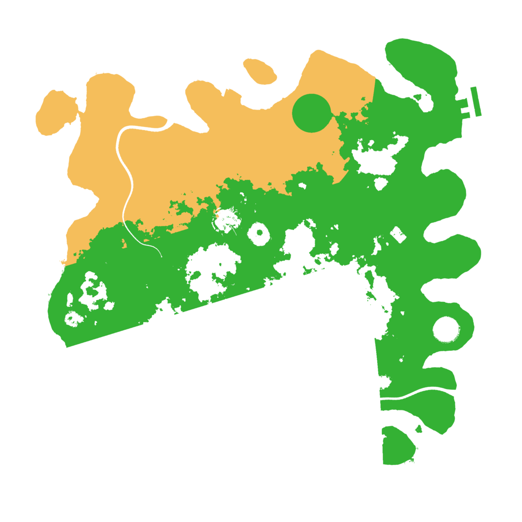 Biome Rust Map: Procedural Map, Size: 3550, Seed: 348101