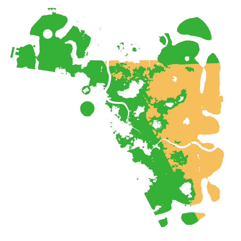 Biome Rust Map: Procedural Map, Size: 4500, Seed: 2076244