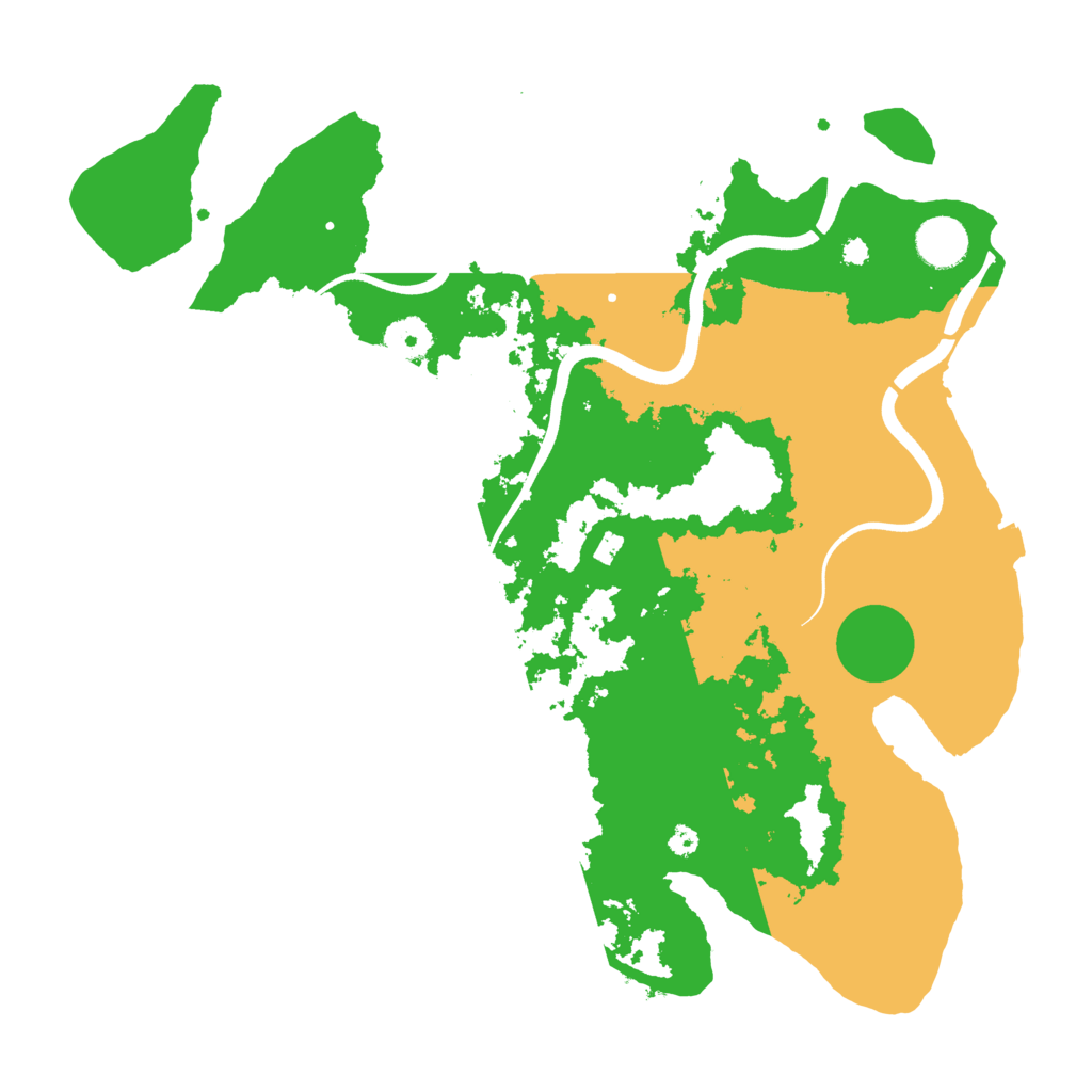 Biome Rust Map: Procedural Map, Size: 3700, Seed: 383547455