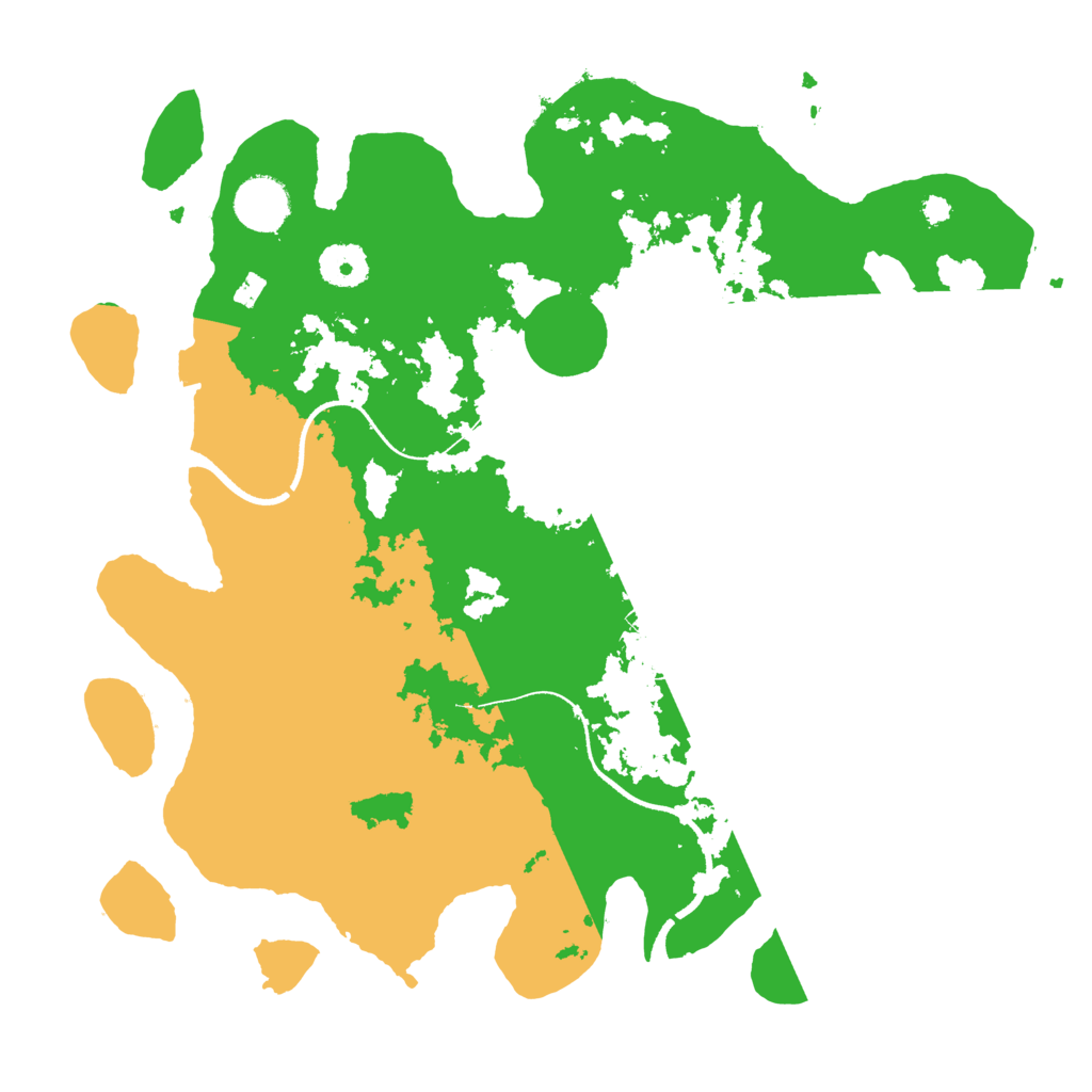 Biome Rust Map: Procedural Map, Size: 3500, Seed: 651325