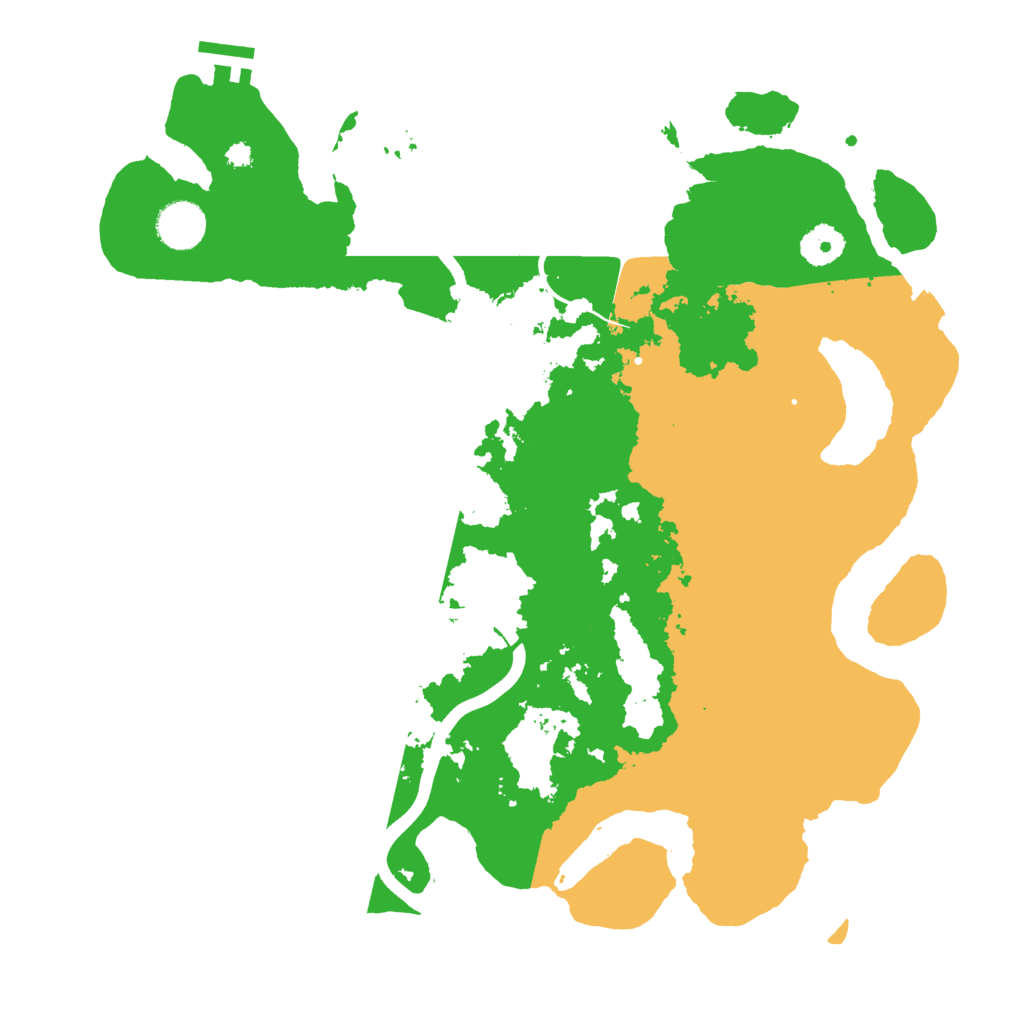 Biome Rust Map: Procedural Map, Size: 3700, Seed: 2097718030