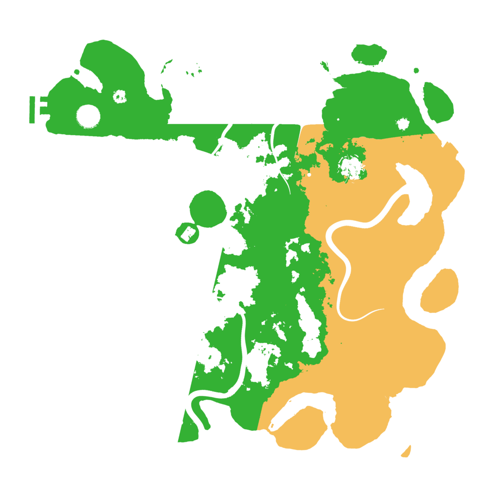 Biome Rust Map: Procedural Map, Size: 3700, Seed: 2097718030