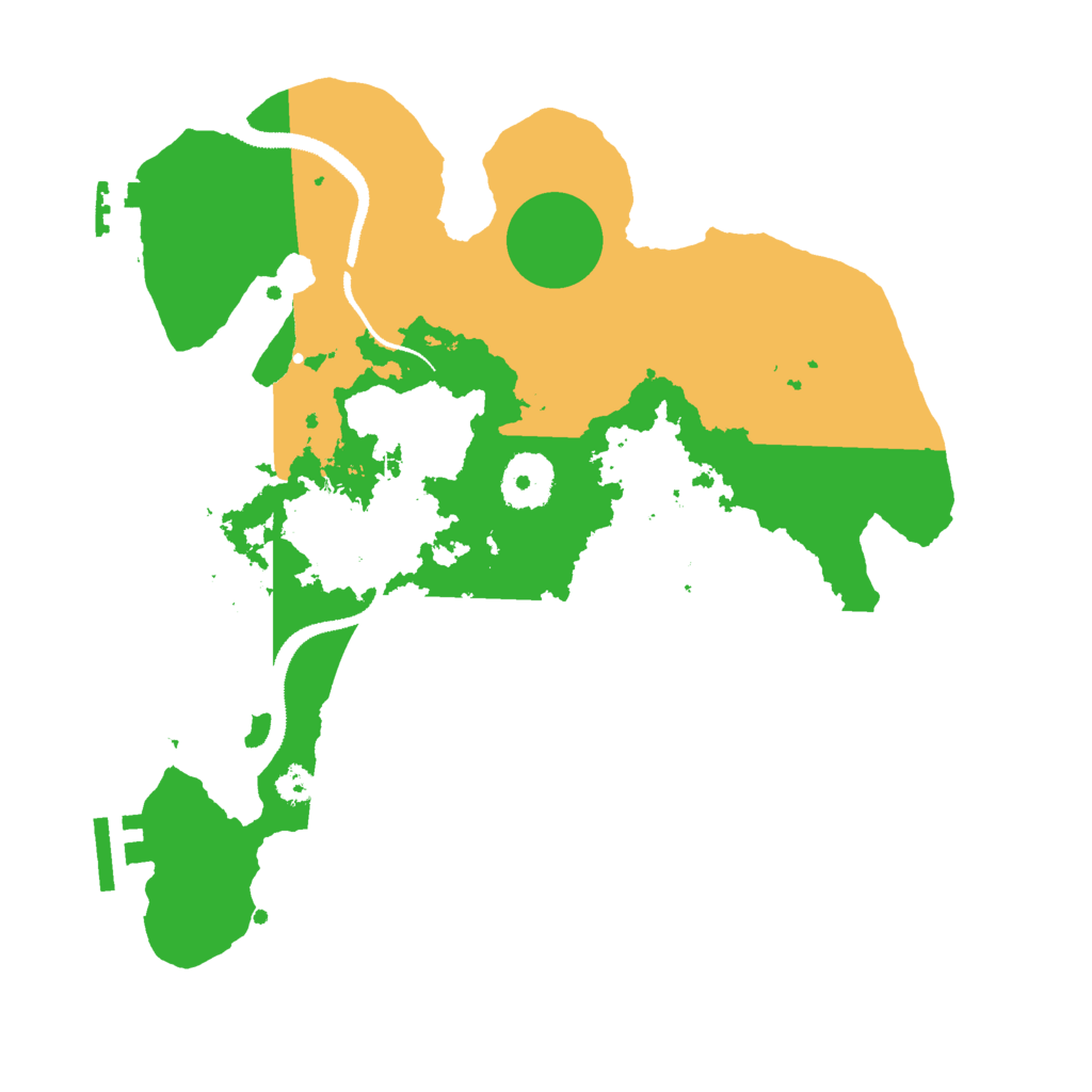 Biome Rust Map: Procedural Map, Size: 3000, Seed: 894957885