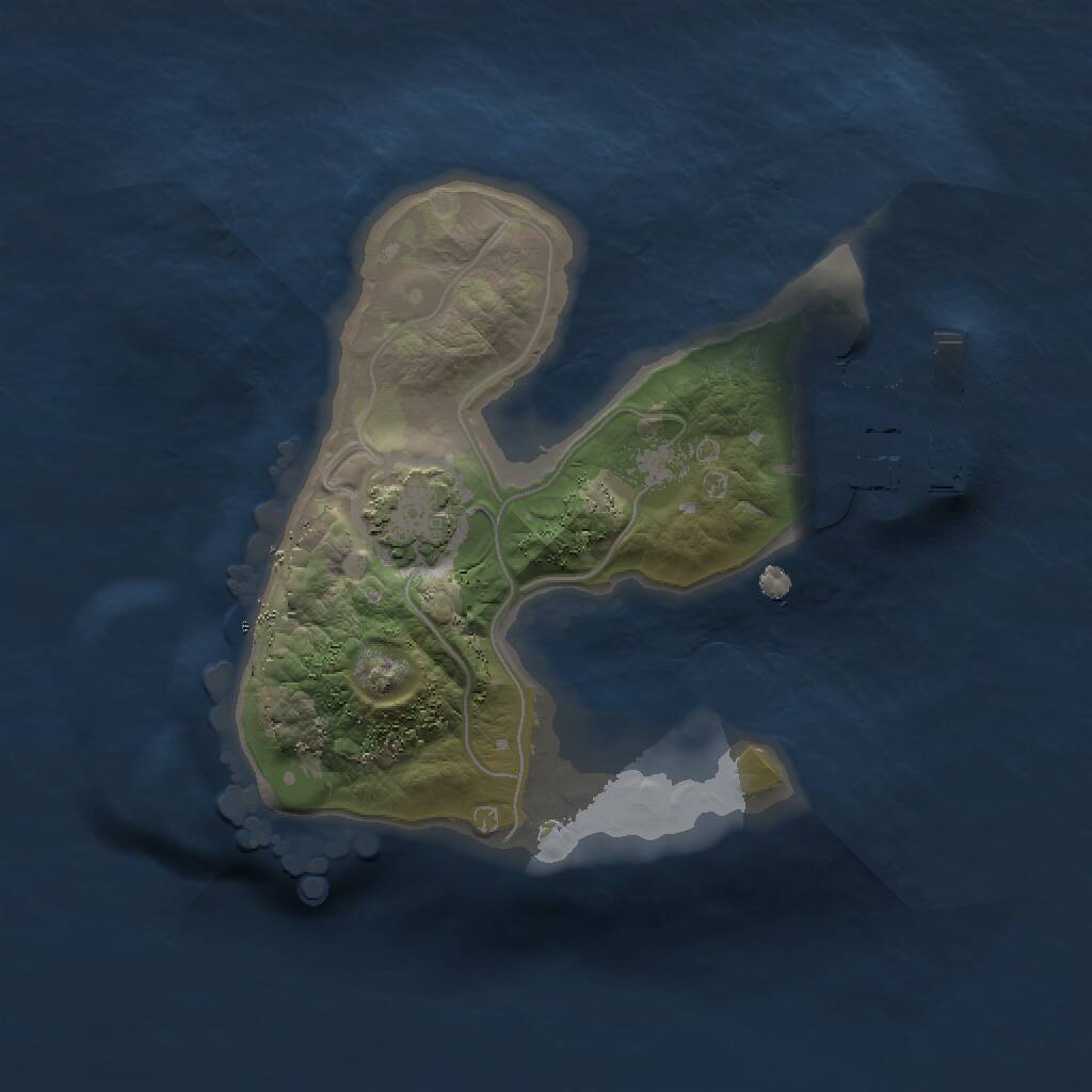 Rust Map: Procedural Map, Size: 1400, Seed: 93894738, 3 Monuments