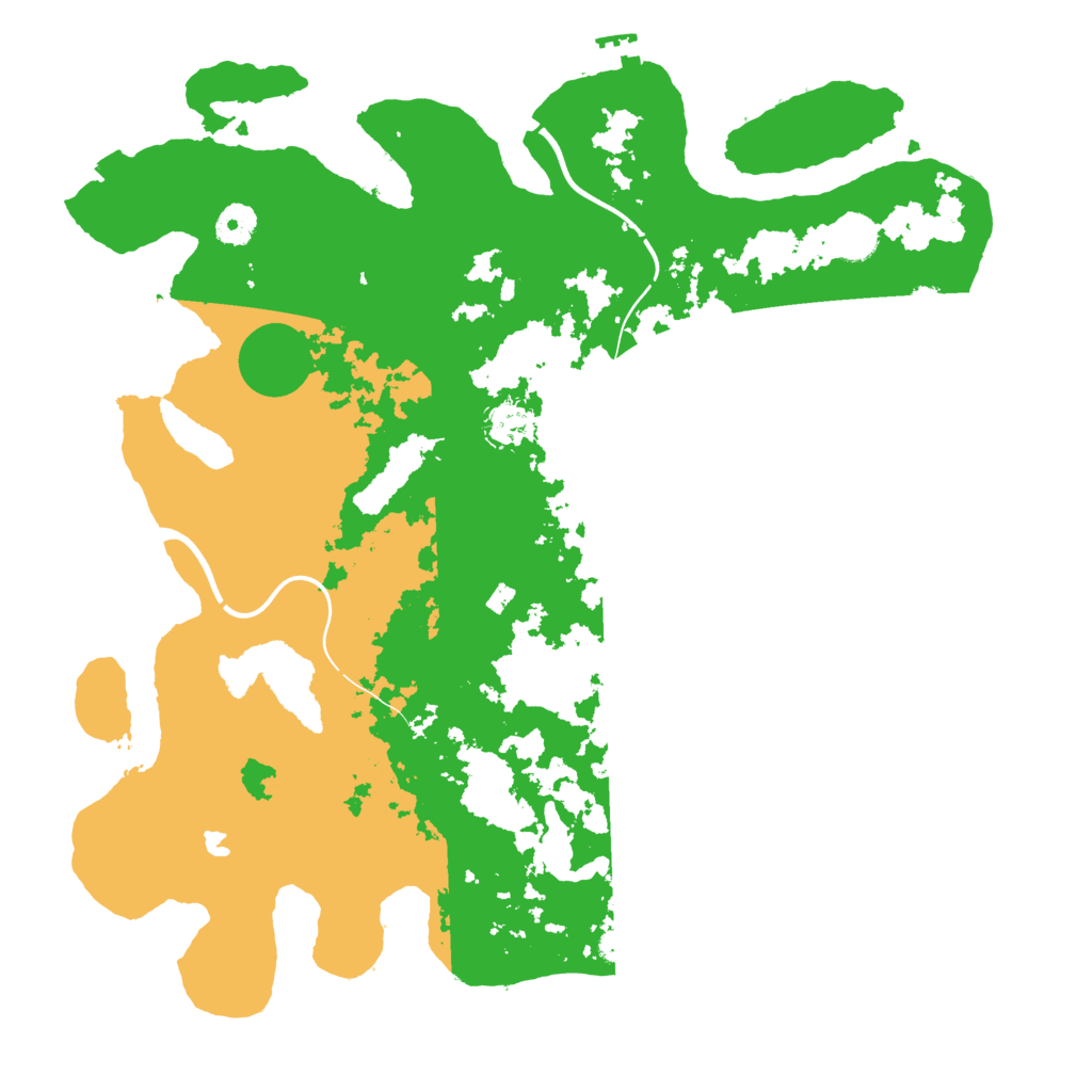 Biome Rust Map: Procedural Map, Size: 4000, Seed: 208244