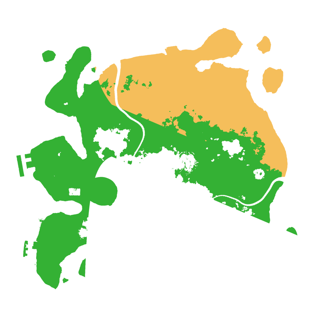 Biome Rust Map: Procedural Map, Size: 3000, Seed: 13536808
