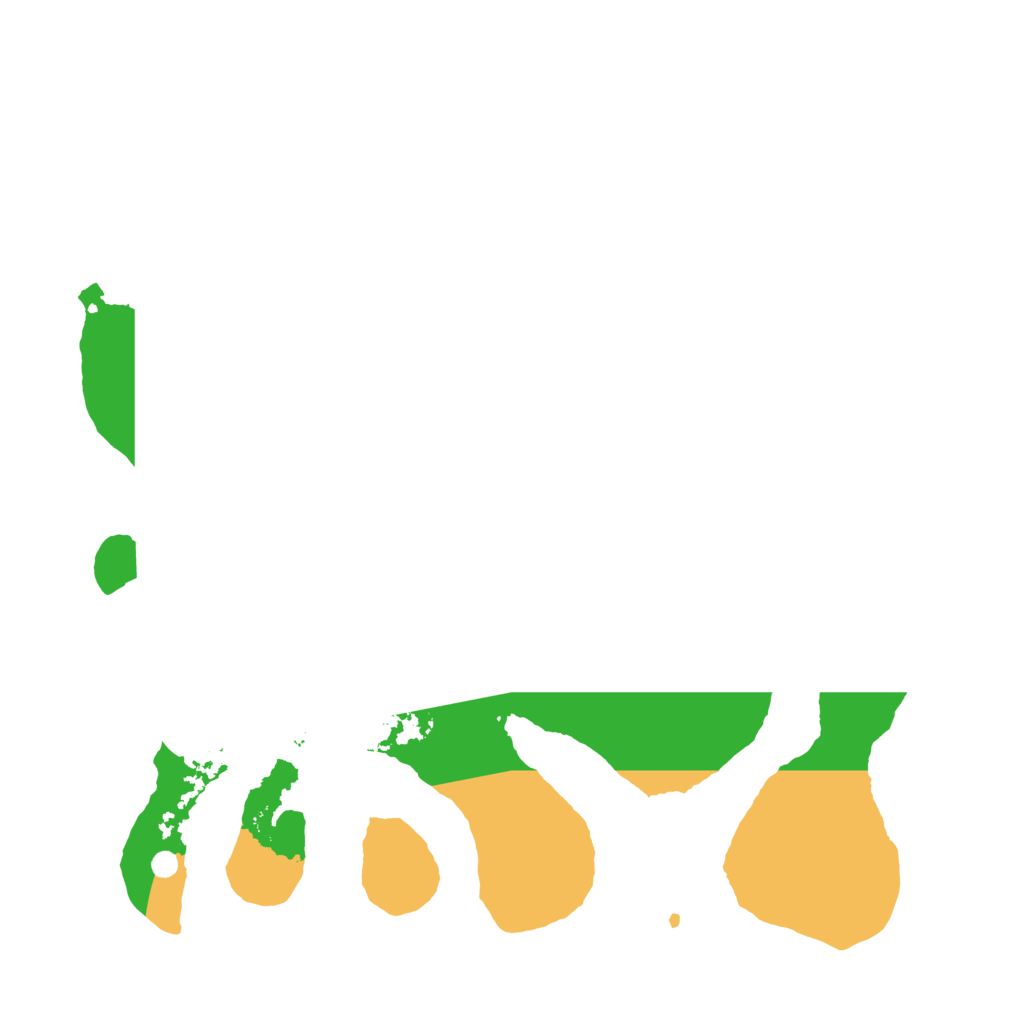 Biome Rust Map: Barren, Size: 3500, Seed: 795935388