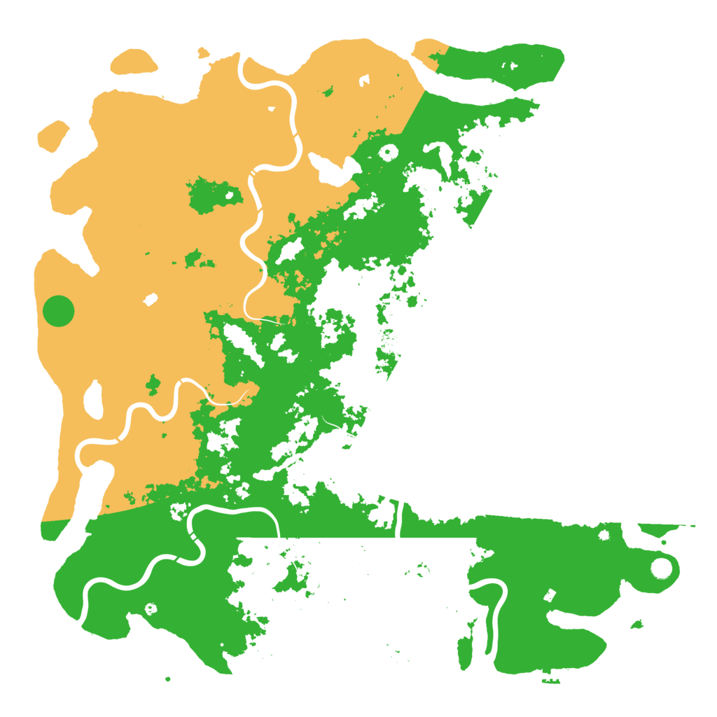 Biome Rust Map: Procedural Map, Size: 6000, Seed: 1033245729