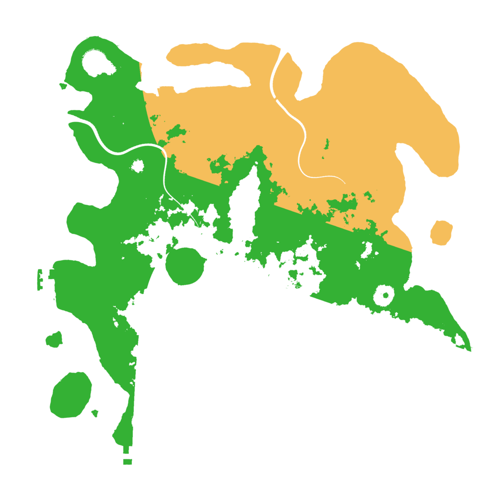 Biome Rust Map: Procedural Map, Size: 3550, Seed: 39120