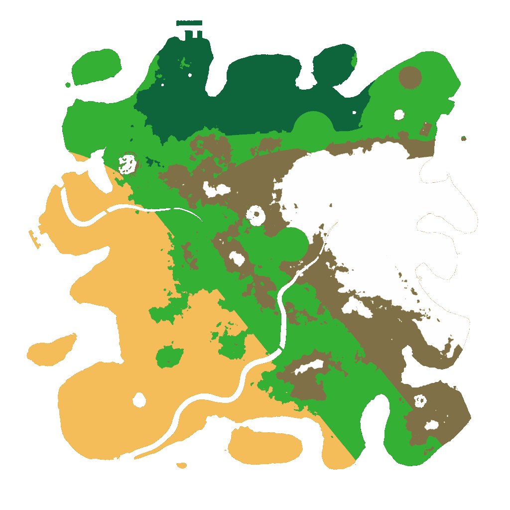 Biome Rust Map: Procedural Map, Size: 3900, Seed: 1337