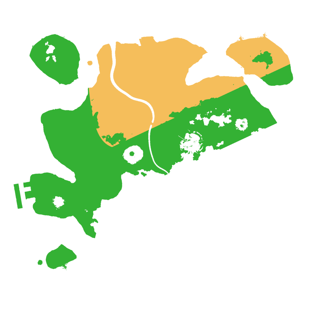 Biome Rust Map: Procedural Map, Size: 2600, Seed: 1239448912