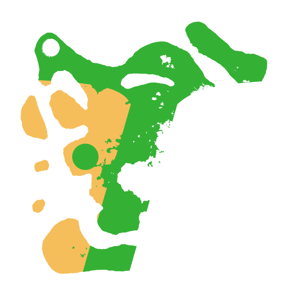 Biome Rust Map: Barren, Size: 3000, Seed: 3500