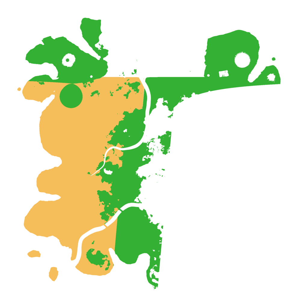 Biome Rust Map: Procedural Map, Size: 3550, Seed: 41964