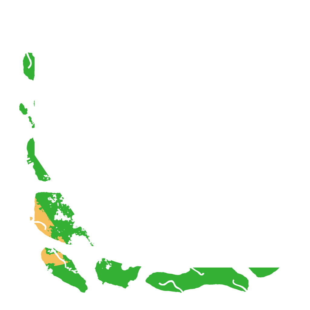 Biome Rust Map: Procedural Map, Size: 4500, Seed: 54685