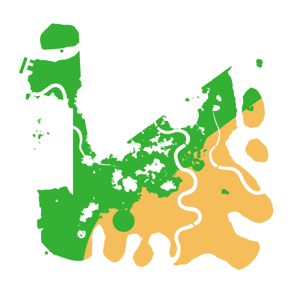 Biome Rust Map: Procedural Map, Size: 3550, Seed: 823913