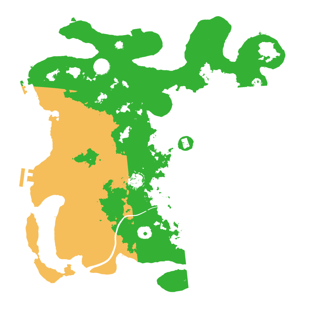 Biome Rust Map: Procedural Map, Size: 3500, Seed: 56612745