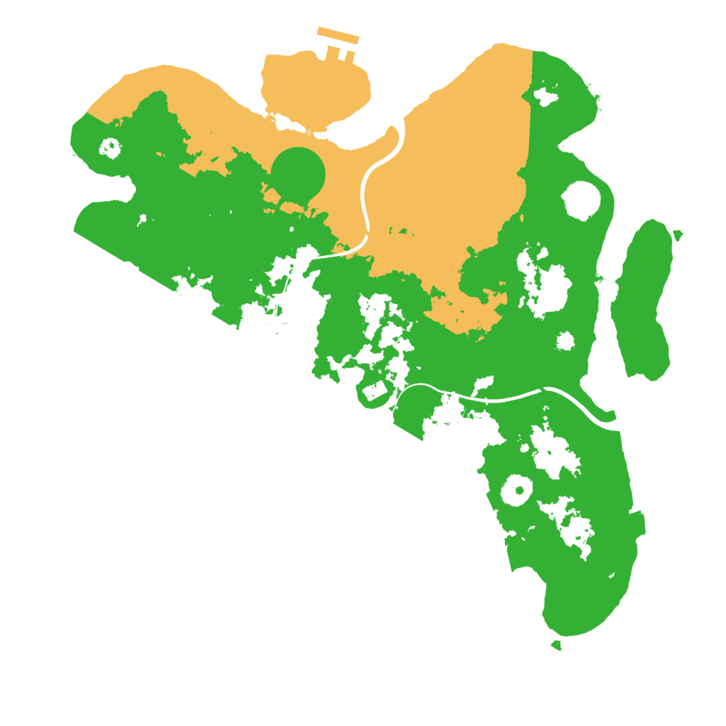 Biome Rust Map: Procedural Map, Size: 3500, Seed: 976777167