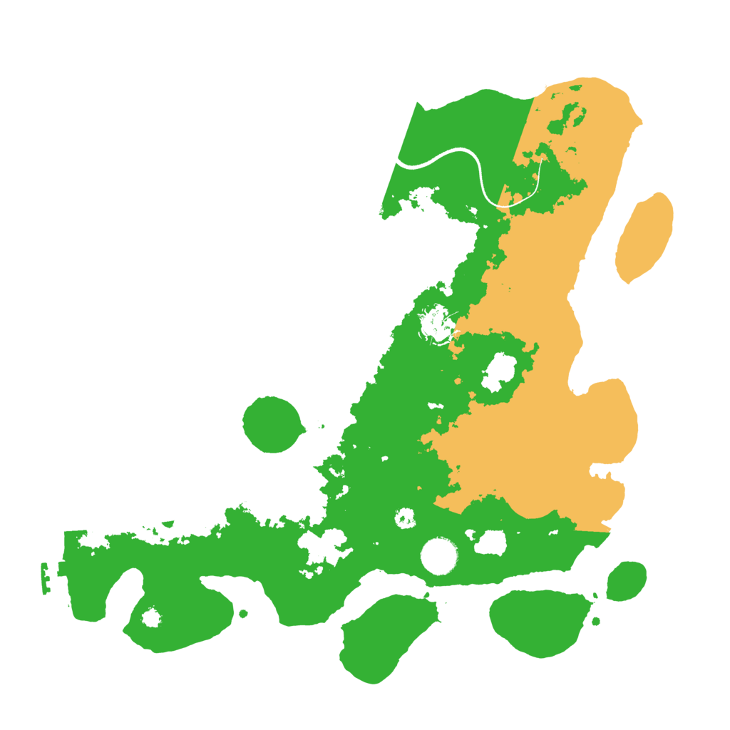 Biome Rust Map: Procedural Map, Size: 3500, Seed: 666539