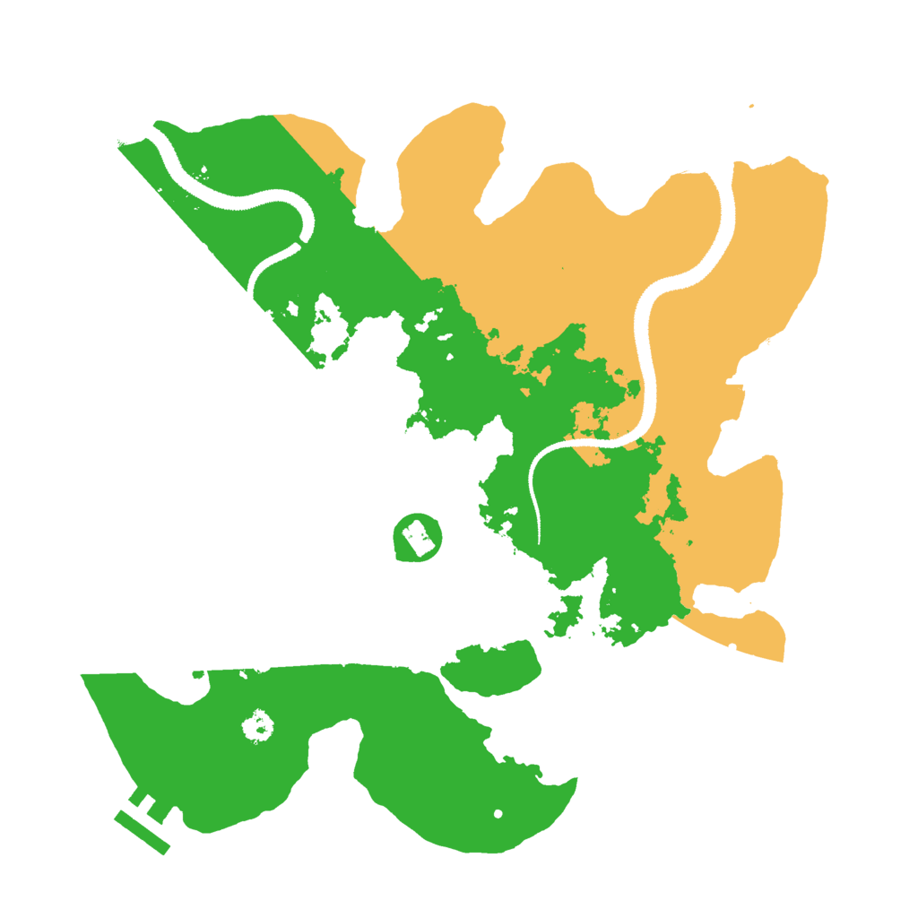 Biome Rust Map: Procedural Map, Size: 3000, Seed: 1182642041
