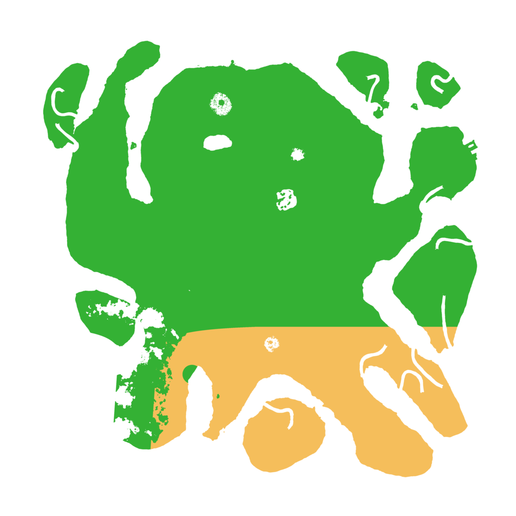 Biome Rust Map: Procedural Map, Size: 3600, Seed: 17657275