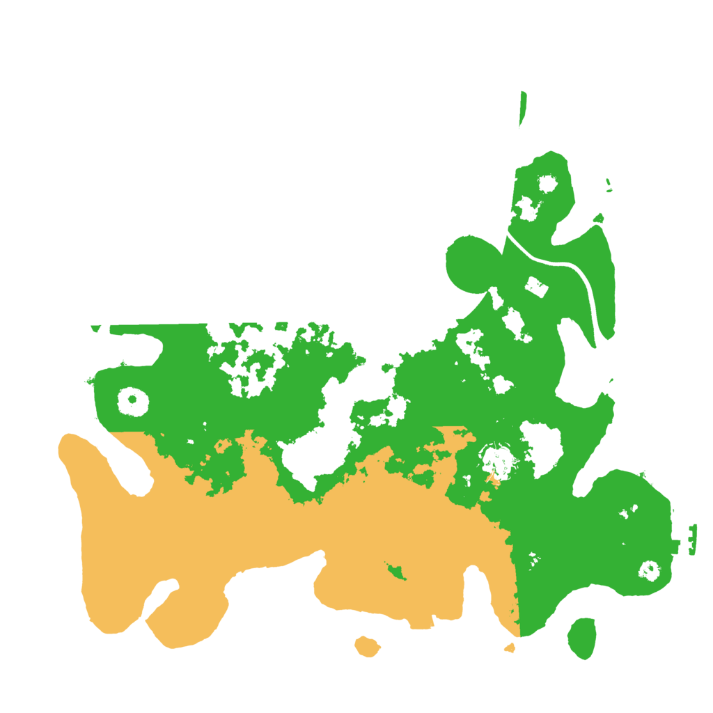 Biome Rust Map: Procedural Map, Size: 3500, Seed: 222222